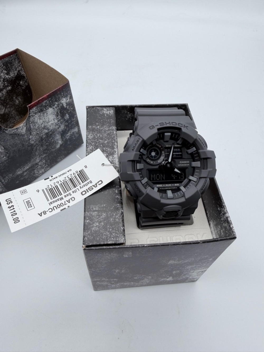 G-Shock Gray Digital-Analog Rugged Watch - Picture 2 of 5